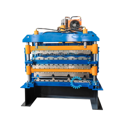 Chili Populaire Zee Carreaux ondulés Tr4 Trois couches de tôle de toit rouleau machine de formage