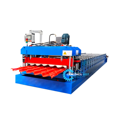Machine automatique de formage de tuiles de toit avec contrôle PLC 3KW