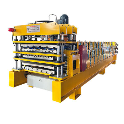 Ligne de production de machines de formage de tôles de toiture à trois couches en acier PPGI & GI