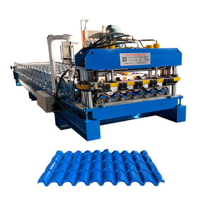 Machine de formage de rouleaux de tuiles vitrées Monaco, matériaux de construction, 0,35-0,6 mm
