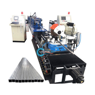 Machine de formage à rouleaux pour tube carré soudé au laser de profilé en acier de petite taille 20x20mm