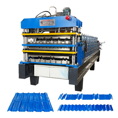 Machine de formage de rouleaux intégrée à double étage et monocouche 3 en 1