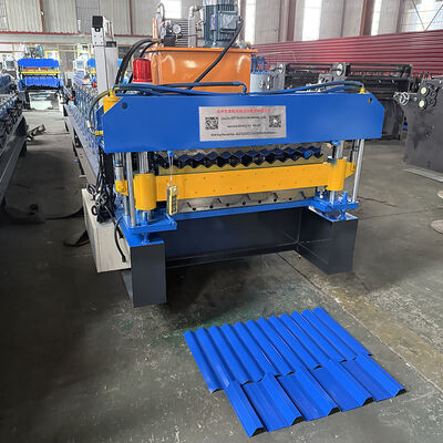 Afrique du Sud et Zimbabwe Machine de formage de rouleaux de tôle de toiture à double couche ondulée