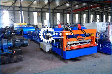 Machine de formage de rouleaux à froid de tôle de toit en acier coloré IBR