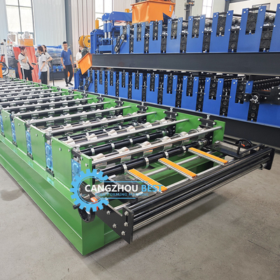 Machine de formage de rouleaux de tôle de toit trapézoïdale à grande vitesse