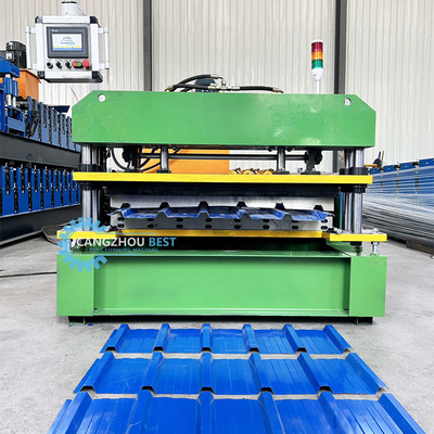 Machine de formage de rouleaux de tôle de toit trapézoïdale à grande vitesse