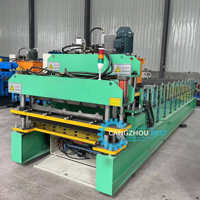 Profil d'acier de couleur hydraulique double couche de tôle de toiture de métal