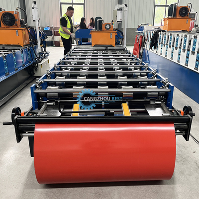 Gi 900 mm Profil en acier de largeur efficace Ibr Roof Sheet Roll Forming Machine Pour le bâtiment