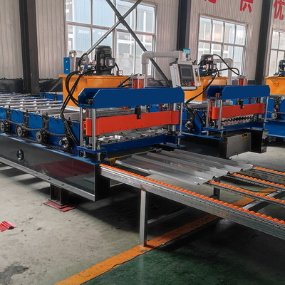 Machine de formage de rouleaux de tôles de toiture pour une épaisseur de matériau PPGI et GI de 0,2 à 0,8 mm