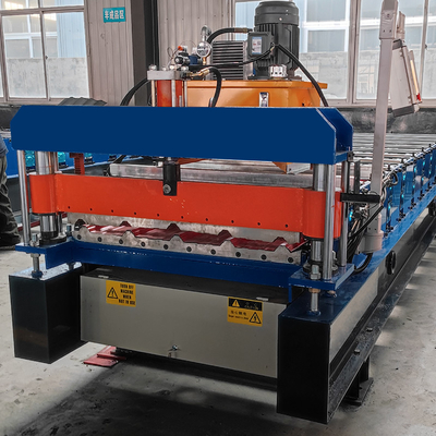 Machine de formage de rouleaux de tôles de toiture pour une épaisseur de matériau PPGI et GI de 0,2 à 0,8 mm