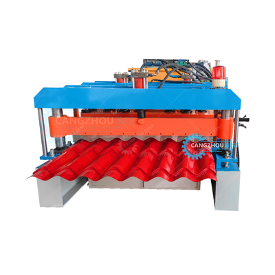 Machine de formage de rouleaux de carreaux de toiture vitrée à pression /ligne haute performance