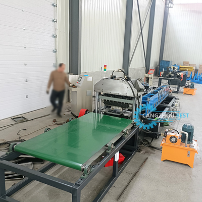 Plateau de stockage de palettes étagère verticale Panneau profilé machine de formage de rouleau pour supermarché