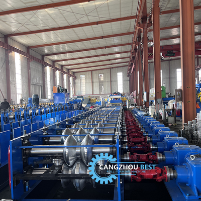 Épaisseur d'acier 4 mm Fer Changement rapide 2&3 Vagues Crash Barrier Roll Forming Machine