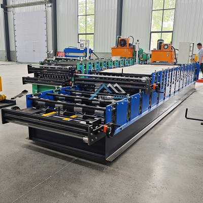 Puissance hydraulique 5,5 kW Couleur de toiture à double couche IBR Carreaux ondulés Machine de formage de rouleaux