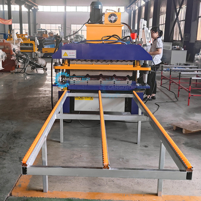 1000 mm largeur de bobine IBR tôle profilé en acier ondulé machine de formage de rouleaux à double couche