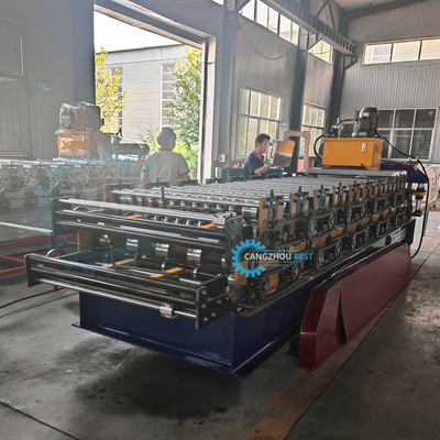 1000 mm largeur de bobine IBR tôle profilé en acier ondulé machine de formage de rouleaux à double couche