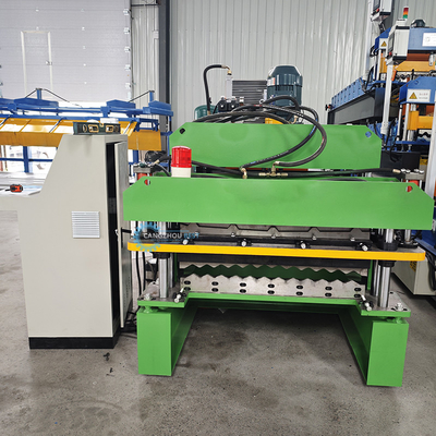 Machine de formage automatique de rouleaux à capuche de crête PPGI à vitesse stable avec 15-16 stations