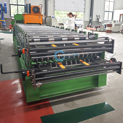 Machine de formage automatique de rouleaux à capuche de crête PPGI à vitesse stable avec 15-16 stations