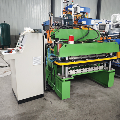 Machine de formage automatique de rouleaux à capuche de crête PPGI à vitesse stable avec 15-16 stations