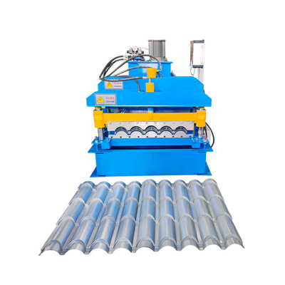 8.5kw Steel Glazed Roof Tile Roll forming machine et machine de fabrication de tôles de toit