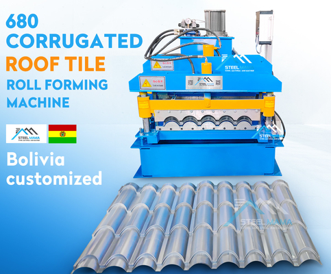 8.5kw Steel Glazed Roof Tile Roll forming machine et machine de fabrication de tôles de toit