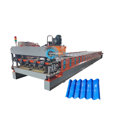 Machine de formage de rouleaux de carreaux de toits de bâtiments professionnels pour la production de tôles de toits en acier