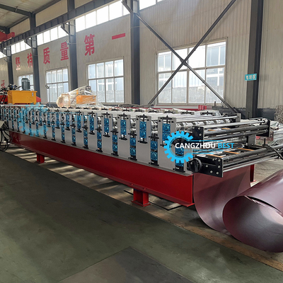 Europe Couleur de la tôle de toiture de bambou IBR de la tôle de toiture de la double couche machine de formage de rouleau
