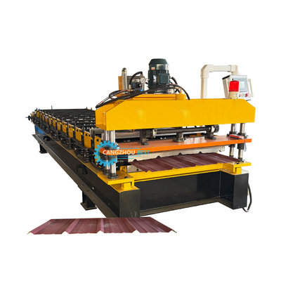 Mexique Système de contrôle PLC à couche unique Machine de formage de rouleaux de tôles de toiture