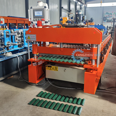 Machine de formage de rouleaux à profils ondulés en acier coloré à une seule couche