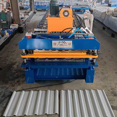 5.5Kw puissance du moteur principal double couche de la machine de tôle de toit 8-12m/min vitesse de formage pour les toits durables