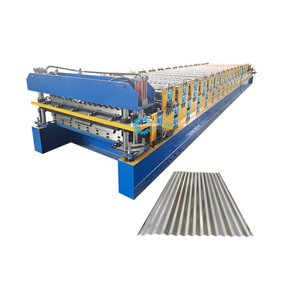 Machine de formage à rouleaux à double couche à commande PLC pour une épaisseur de matériau de 0,25 à 0,6 mm