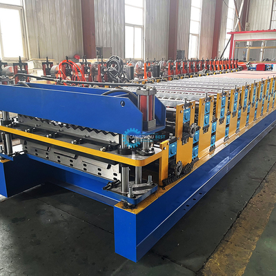 Machine de formage à rouleaux à double couche à commande PLC pour une épaisseur de matériau de 0,25 à 0,6 mm