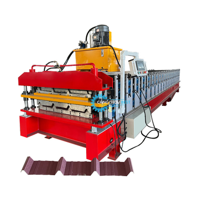 Machine de tôle de toit en acier à fonctionnement automatique pour une production fluide