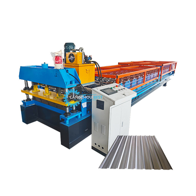 Machine de formage automatique de tôles de toiture en acier à profilé coupé PPGI GI