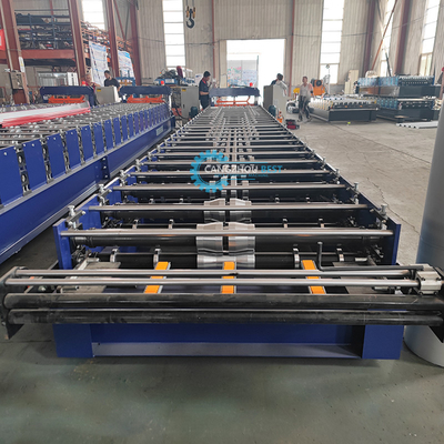 Russie Machine de formage de rouleaux de panneaux de toiture galvanisés à profil en acier H44 populaire