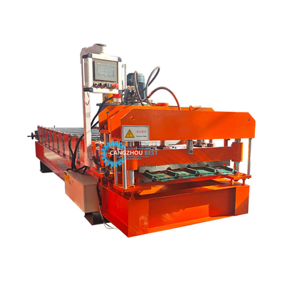 Machine de formage de tôles de toiture en acier coloré IBR