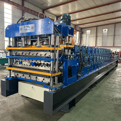 Delta Inverter Trois couches de toiture en acier Profil machine de formage de rouleau pour 0,25-0,6 mm d'épaisseur du matériau