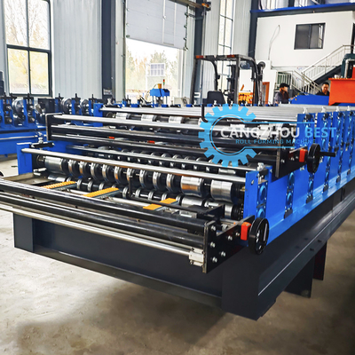 Profil d'acier personnalisé Largeur Machine de formage à double couche pour une épaisseur de matériau de 0,25 à 0,6 mm
