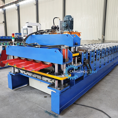 Largeur personnalisée Machine de formage à rouleaux à double couche 8-12 m/min Vitesse rapide