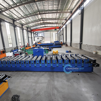 Largeur personnalisée Machine de formage à rouleaux à double couche 8-12 m/min Vitesse rapide