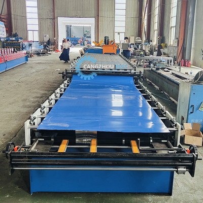 Automatique 0,25-0,6 mm épaisseur double couche de revêtement de toiture en tôle de rouleau de formage machine de production rapide