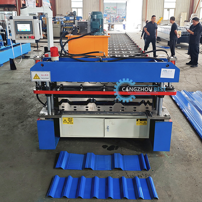 Deux profils dans un rouleau machine de formage pour PPGI matière première et rapide vitesse de production