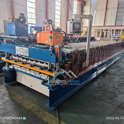 Machine de tôle de toit à double couche personnalisable avec Delta PLC et rouleaux en acier de haute qualité 45