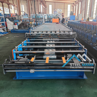 Machine de tôle de toit à double couche personnalisable avec Delta PLC et rouleaux en acier de haute qualité 45