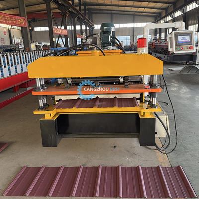 Mexique Machine de formage de rouleaux de tôle de toit IBR R101