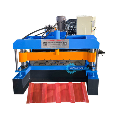 Machine de formage de rouleaux de tôle de toit trapézoïdale IBR