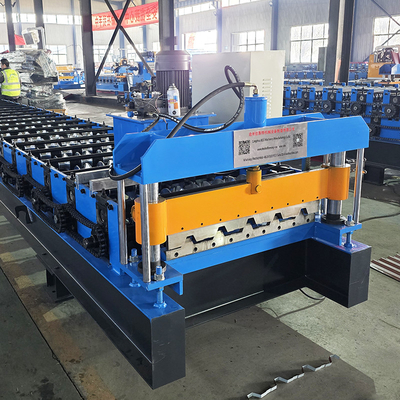 Machine de formage de rouleaux de tôle de toit trapézoïdale IBR