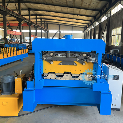 Machine de formage de rouleaux pour plancher 1250mm Contrôle PLC 22kw