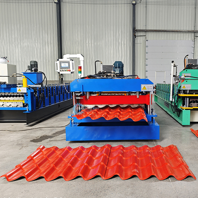 Machine automatique de formage de tuiles de toit avec contrôle PLC 3KW