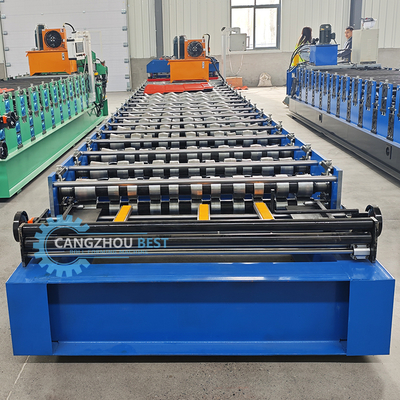 Machine automatique de formage de tuiles de toit avec contrôle PLC 3KW